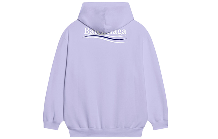 Balenciaga Purple Logo Print Pullover Hoodie. 600583TKVI93072 圖 3