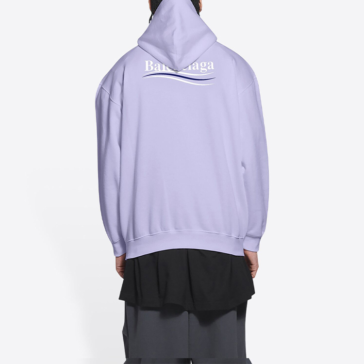 Balenciaga Purple Logo Print Pullover Hoodie. 600583TKVI93072 圖 4