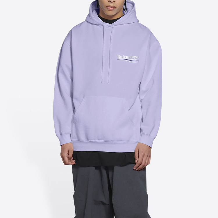 Balenciaga Purple Logo Print Pullover Hoodie. 600583TKVI93072 圖 5