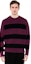 Purchase バレンシアガ パープル ロゴ ストライプ セーター 608760T31621087
