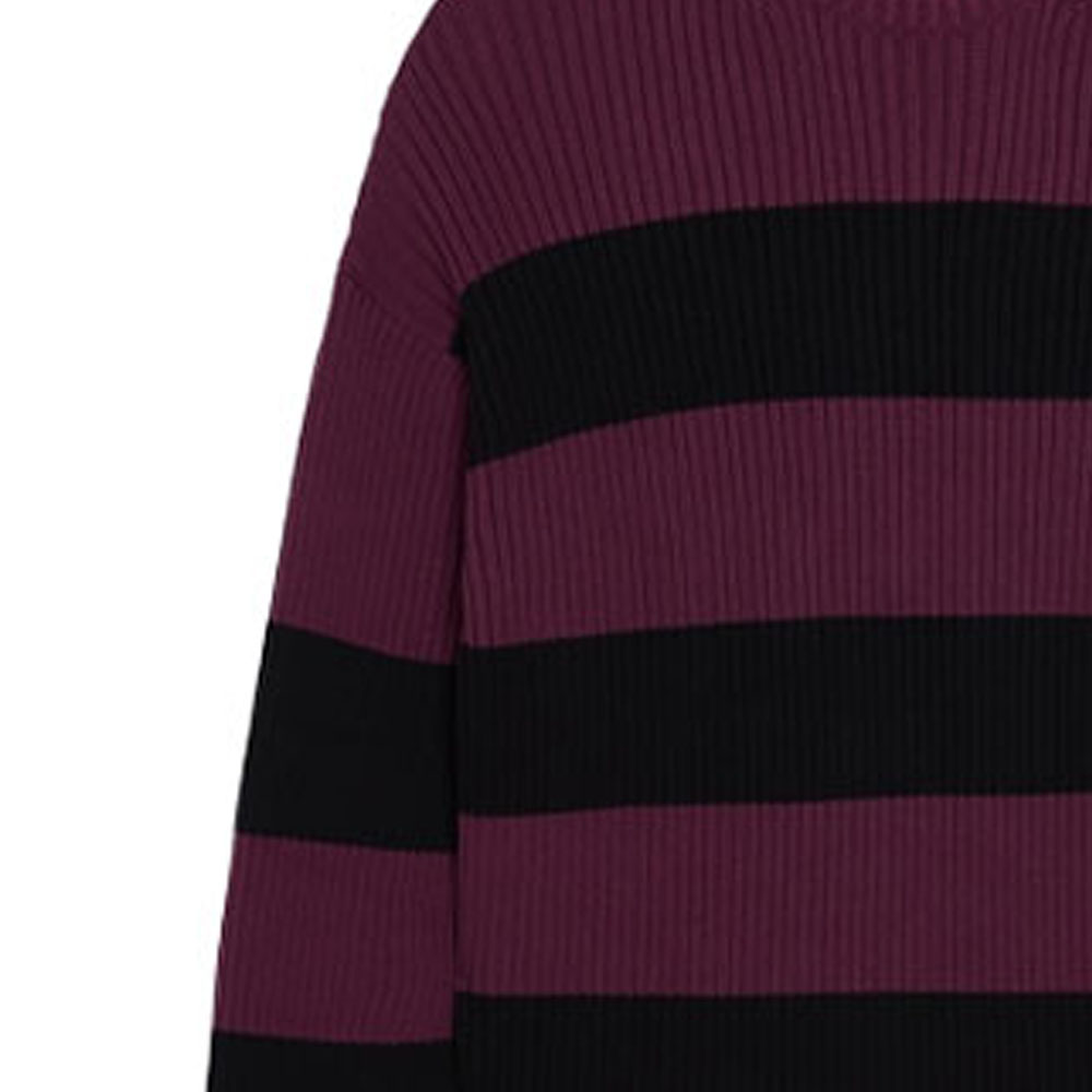 Sizing バレンシアガ パープル ロゴ ストライプ セーター 608760T31621087