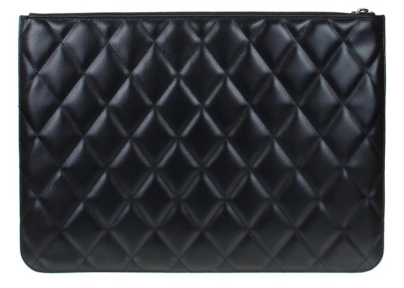 Balenciaga Quilted Clutch Bag Large Black 圖 2
