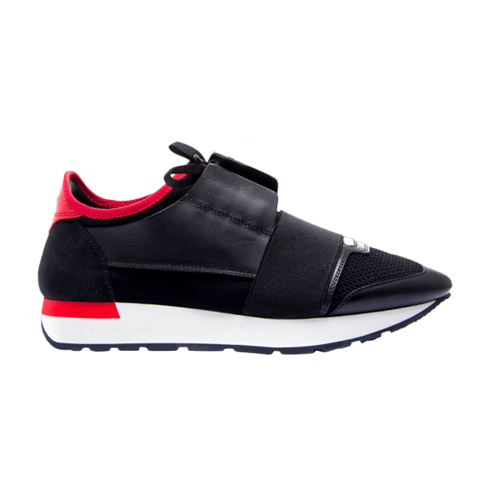 balenciaga race runners red and black
