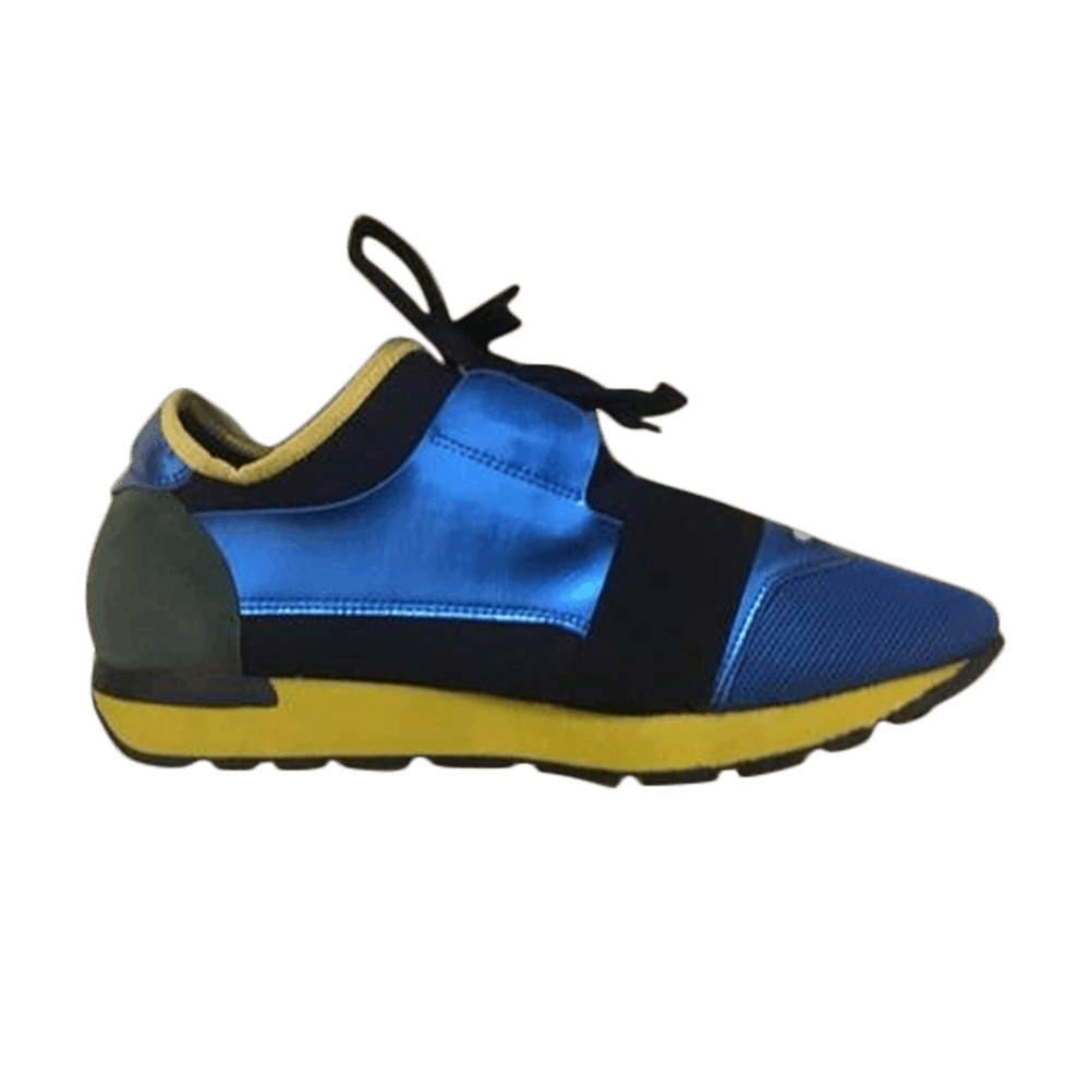 balenciaga silver race runner