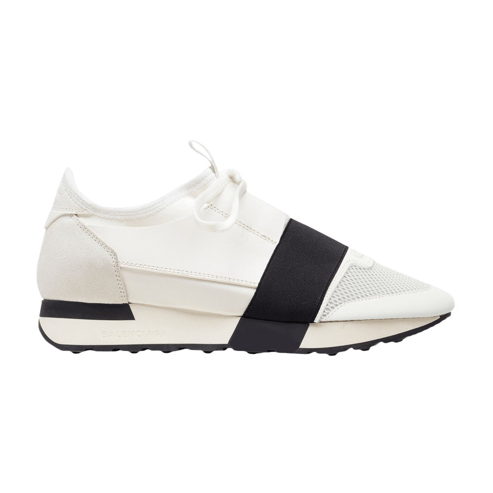 balenciaga race runner white black