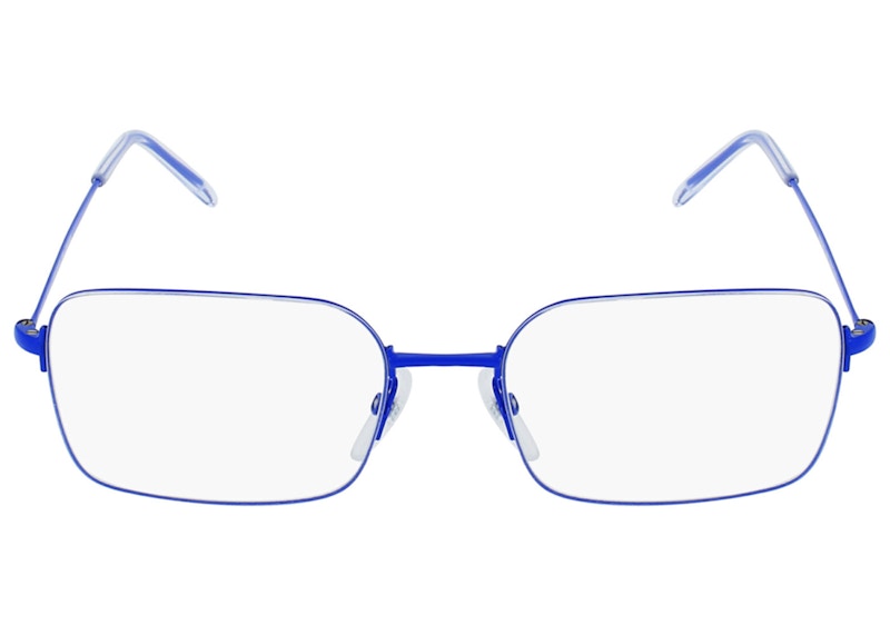 Buy Kacamata Hitam Balenciaga Bingkai Logam Biru/Transparan (BB0033O-30006632-004)