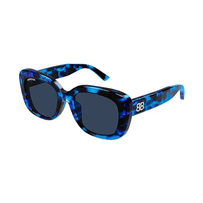 Balenciaga Rectangle Sunglasses Blue (BB0295SK-004)