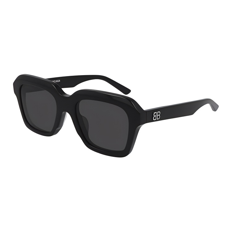 Balenciaga Rectangle Sunglasses Unisex Acetate Simple Design Adjustable Prescription BB0127S-001