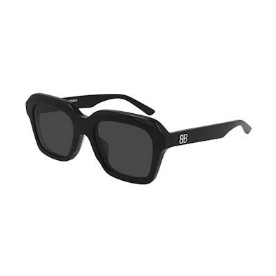 Balenciaga Rectangle Sunglasses Unisex Acetate Simple Design Adjustable Prescription BB0127S-001