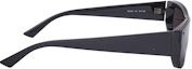 Shop Balenciaga Gafas de Sol Rectangulares Negras Unisex Estilo Pareja. BB0080S-001