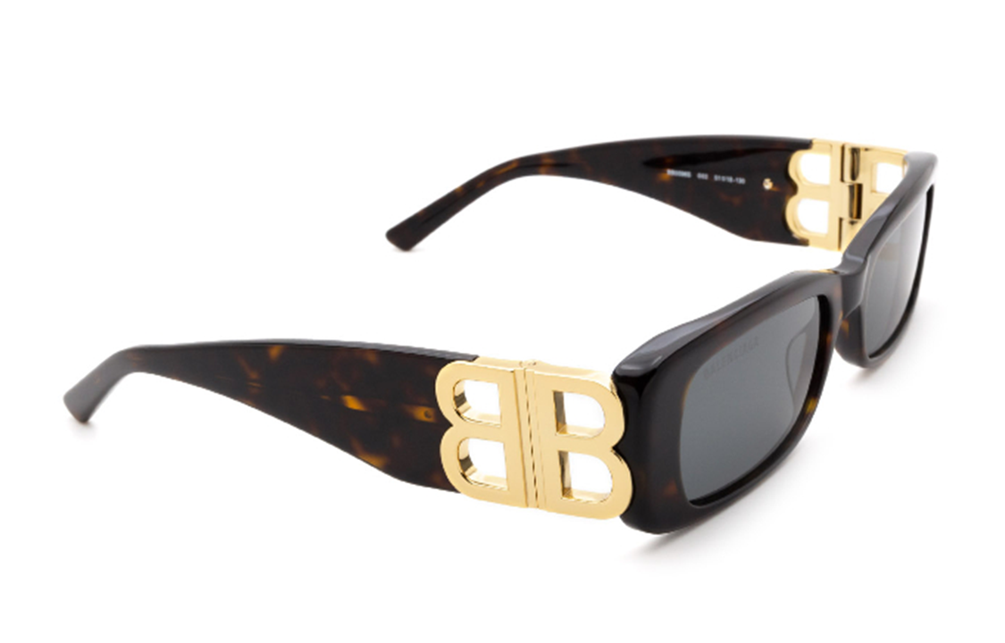 Balenciaga Rectangular Brown Acetate Sunglasses Unisex Couple Style. BB0096S002 圖 4