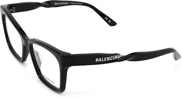 Purchase Balenciaga 方形光學眼鏡 黑色 中性款 徽標鏡框 BB0210O001
