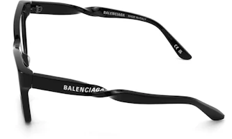 Details for Balenciaga 方形光學眼鏡 黑色 中性款 徽標鏡框 BB0210O001