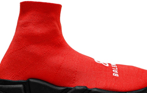 巴黎世家再生材质极速运动鞋'红黑' 617238W2A516010 Order 巴黎世家再生材质极速运动鞋'红黑' 617238W2A516010