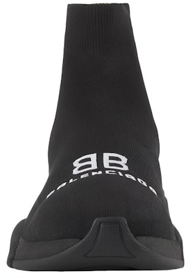 Balenciaga Recycled Speed Trainer 'Rajutan Hitam' 617238 W2A51 1000 Lookbook Balenciaga Recycled Speed Trainer 'Rajutan Hitam' 617238 W2A51 1000