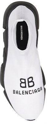 巴黎世家再生料黑白速度训练鞋 617238-W2A51-9010 Purchase 巴黎世家再生料黑白速度训练鞋 617238-W2A51-9010
