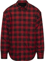 Balenciaga Red Checkered Long Sleeve Shirt 642339TJO276167 Balenciaga Red Checkered Long Sleeve Shirt 642339TJO276167
