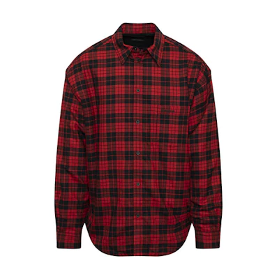 Balenciaga Red Checkered Long Sleeve Shirt 642339TJO276167