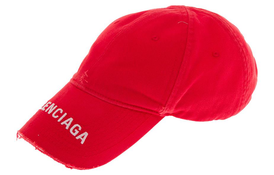 Balenciaga Red Cotton Baseball Cap with Letter Logo. 673318410B26377 圖 2