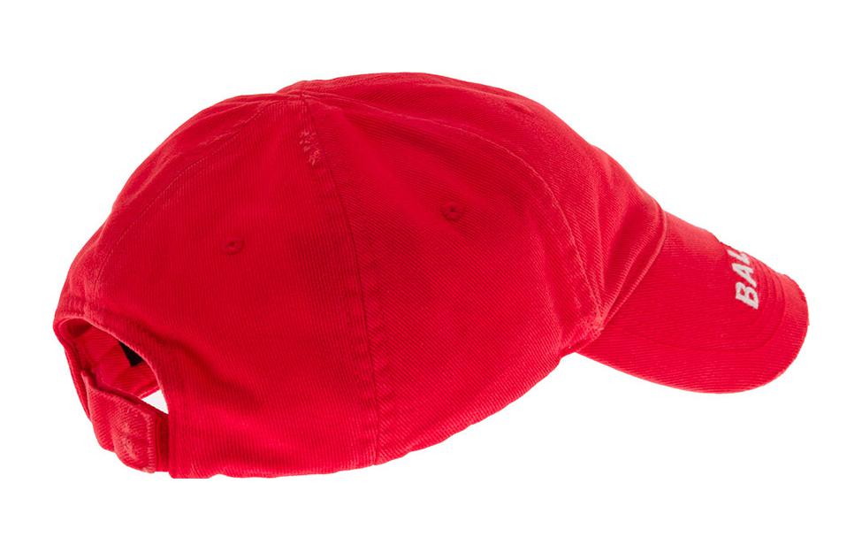 Balenciaga Red Cotton Baseball Cap with Letter Logo. 673318410B26377 圖 4