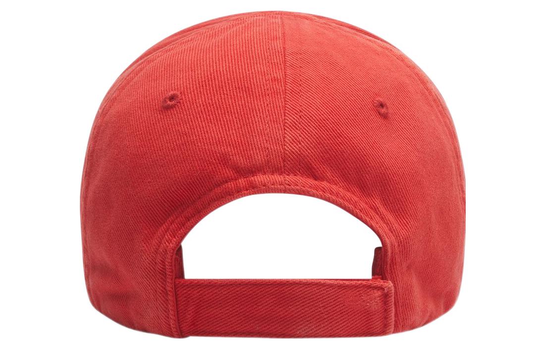 Balenciaga Red Cotton Baseball Cap with Letter Logo. 673318410B26377 圖 6