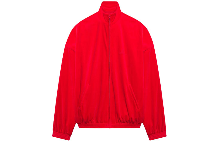 Balenciaga Red High-Neck Zip-Up Jacket Regular Fit 659098TKQ126131