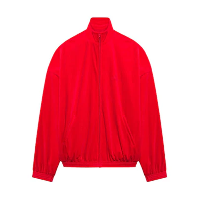 Balenciaga Red High-Neck Zip-Up Jacket Regular Fit 659098TKQ126131