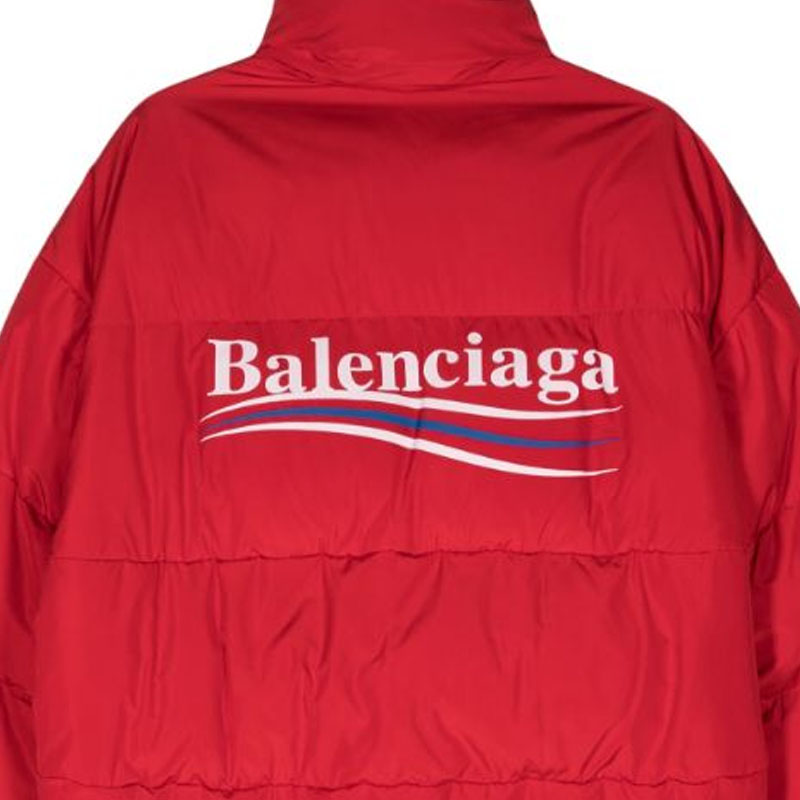 Shop 巴黎世家红色logo印花宽松版拉链夹克 758045TYD366460