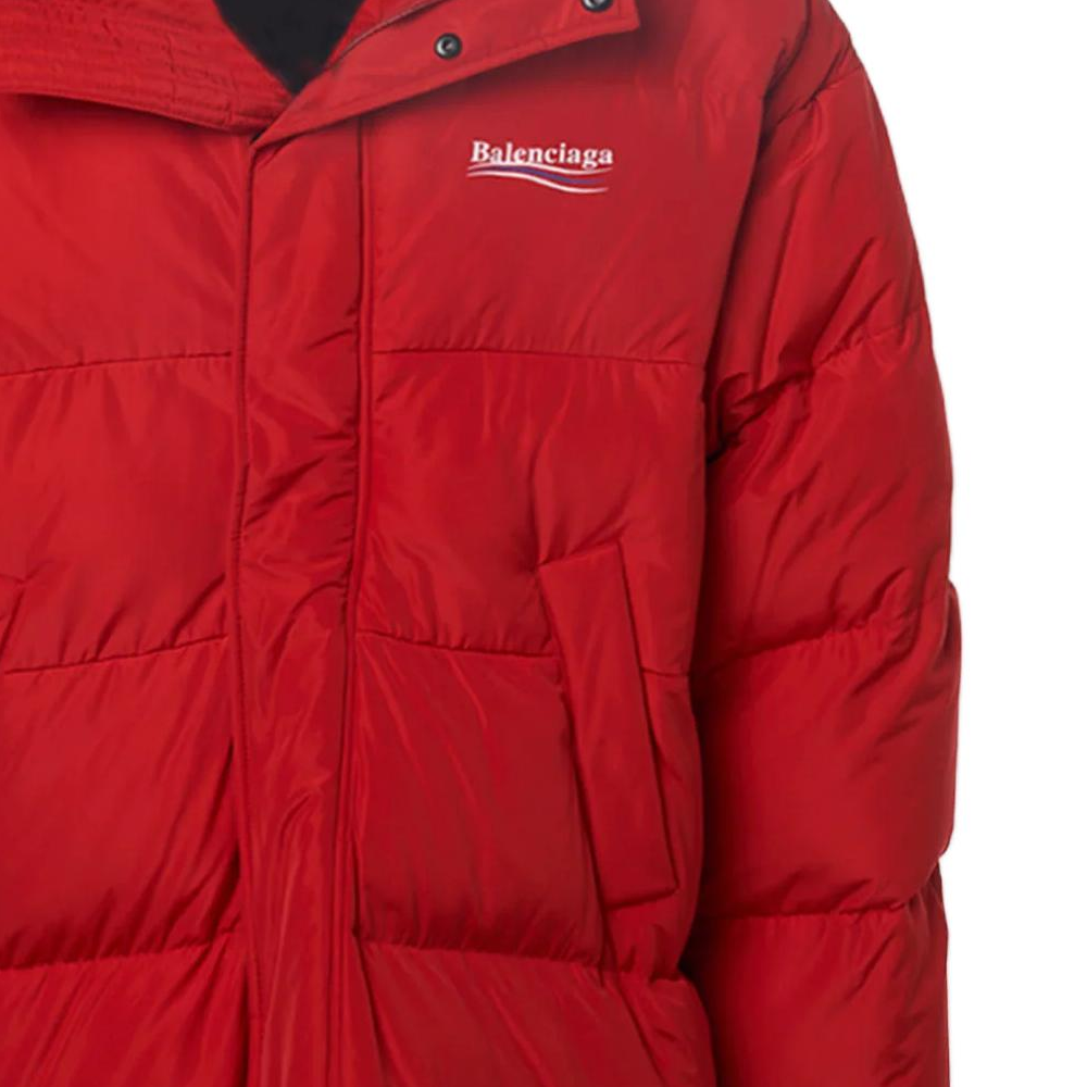 Sizing 巴黎世家红色logo印花宽松版拉链夹克 758045TYD366460