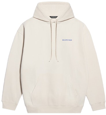 Balenciaga Regular Fit Pullover Hoodie Off-White 600583TJVA89055 Buy Balenciaga Regular Fit Pullover Hoodie Off-White 600583TJVA89055