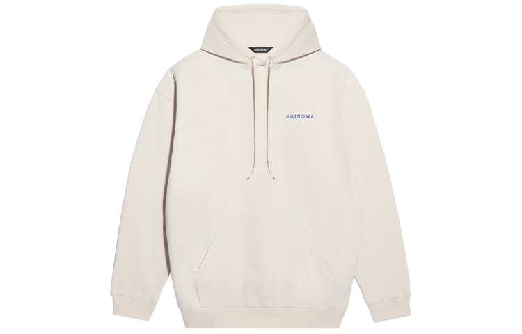 Order Balenciaga Regular Fit Pullover Hoodie Off-White 600583TJVA89055