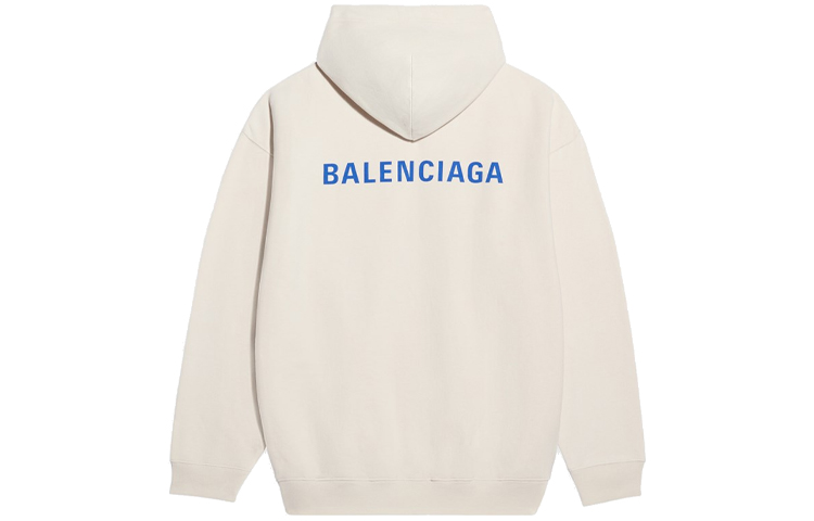 Lookbook Balenciaga Regular Fit Pullover Hoodie Off-White 600583TJVA89055