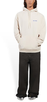 Balenciaga Regular Fit Pullover Hoodie Off-White 600583TJVA89055 Shop Balenciaga Regular Fit Pullover Hoodie Off-White 600583TJVA89055