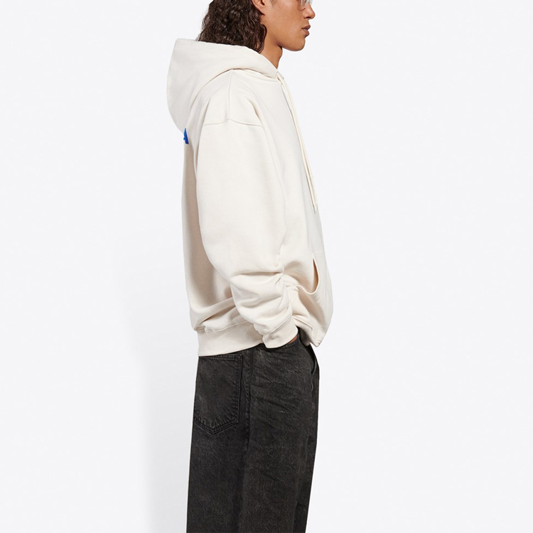 Sizing Balenciaga Regular Fit Pullover Hoodie Off-White 600583TJVA89055