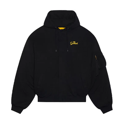 Balenciaga Retro Padded Hooded Jacket Black 657115TLVG71000
