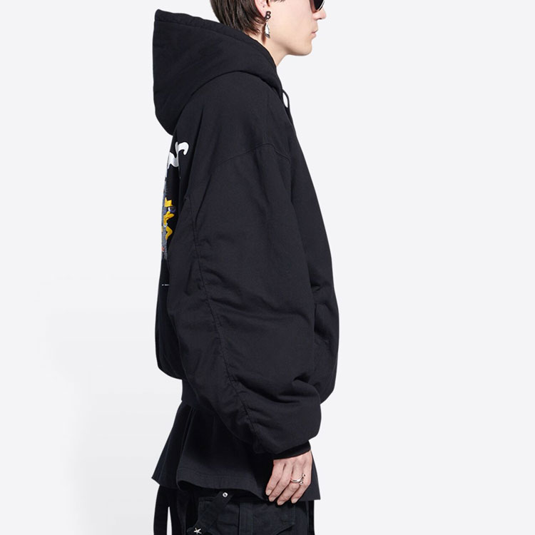 Balenciaga Retro Padded Hooded Jacket Black 657115TLVG71000 圖 7