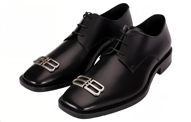 Balenciaga Rim Derby Leather Shoes 'Black' 712642WA8E11081 Lookbook Balenciaga Rim Derby Leather Shoes 'Black' 712642WA8E11081