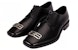 Kasut Kulit Balenciaga Rim Derby 'Hitam' 712642WA8E11081