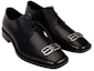 Shop Kasut Kulit Balenciaga Rim Derby 'Hitam' 712642WA8E11081