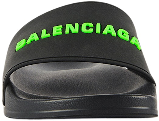 Balenciaga Sandalias de Goma 'Negro Verde Fluo' 565826W1S811030 Lookbook Balenciaga Sandalias de Goma 'Negro Verde Fluo' 565826W1S811030