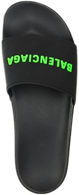Balenciaga Sandalias de Goma 'Negro Verde Fluo' 565826W1S811030 Shop Balenciaga Sandalias de Goma 'Negro Verde Fluo' 565826W1S811030