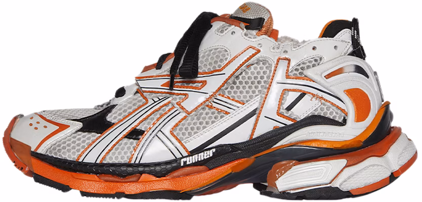 Balenciaga Runner Sneakers 'White Orange Black' 677403W3RB79051 Buy Balenciaga Runner Sneakers 'White Orange Black' 677403W3RB79051