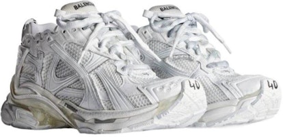 Balenciaga巴黎世家 網布 百搭時尚 低筒 生活休閒鞋 男款 白色 Lookbook Balenciaga巴黎世家 網布 百搭時尚 低筒 生活休閒鞋 男款 白色