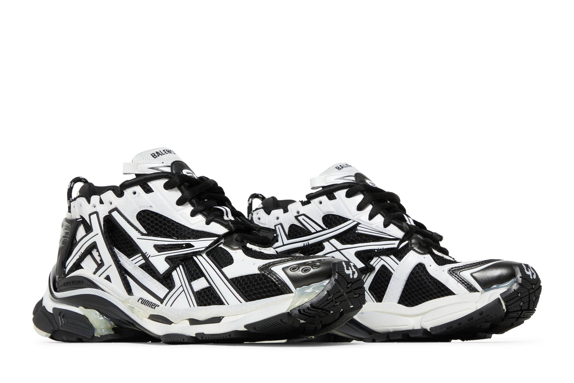 Buy Balenciaga Runner Sneaker 'Black White' 677403W3RB29010