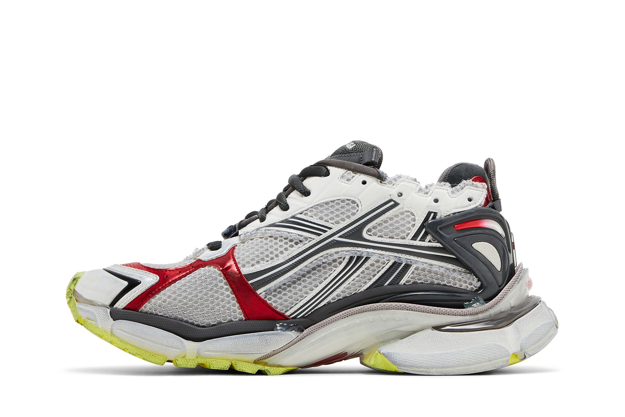 Lookbook 巴黎世家 跑步運動鞋『黑白紅螢光黃』772774-W3RMU-9167