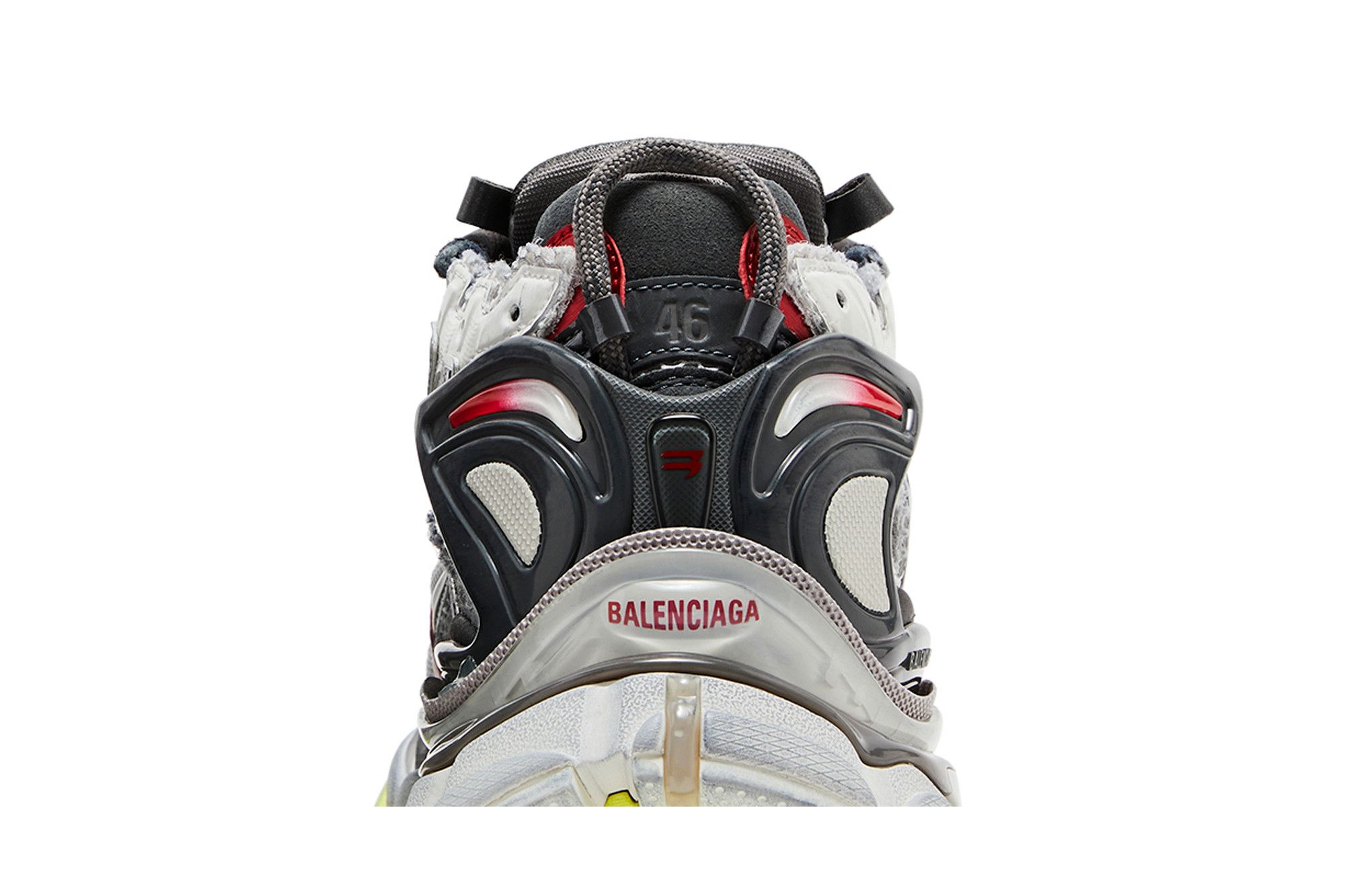 Sizing 巴黎世家 跑步運動鞋『黑白紅螢光黃』772774-W3RMU-9167