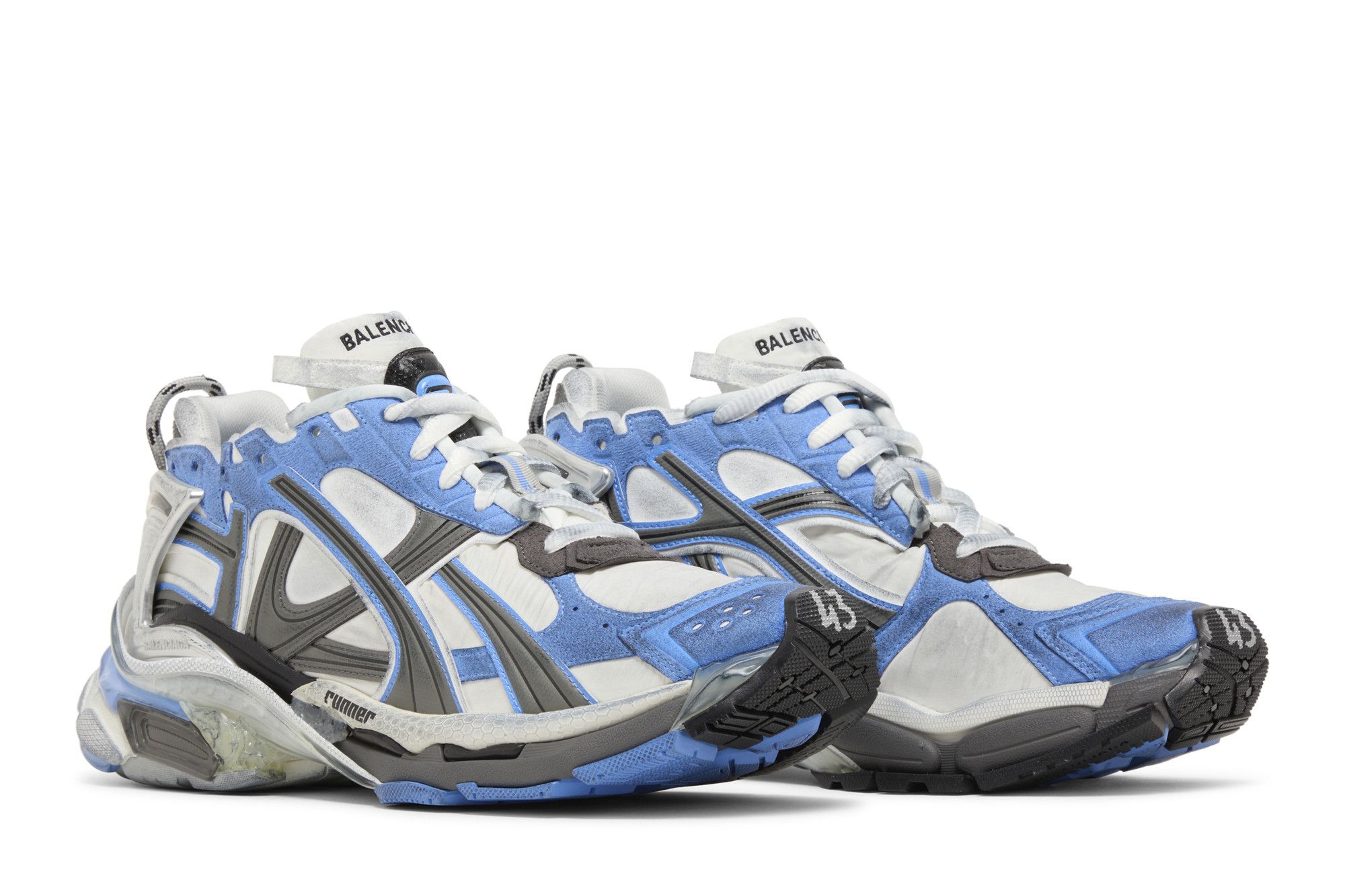 Cheap Balenciaga Runner Sneaker ''Blu Grigio'' 772774-W3RNY-4912