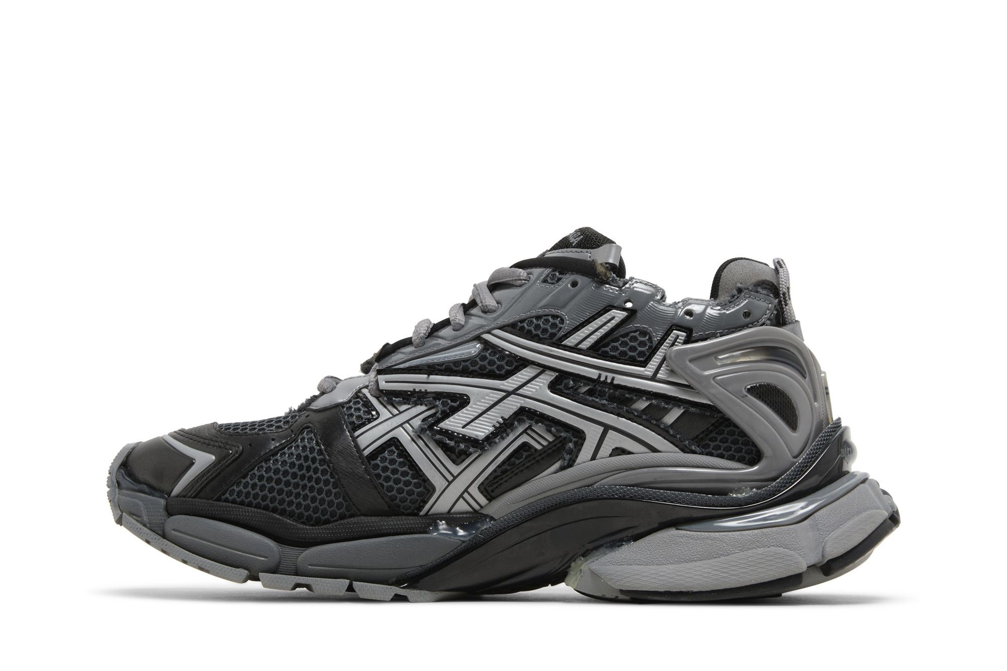 Lookbook Balenciaga Runner Baskets ''Gris Foncé Noir'' 677403W3RBR1515