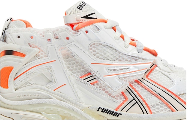 Balenciaga Runner Sneaker 'Eggshell Neon Orange' Lelaki/Wanita 677403-W3RBM-9770 Order Balenciaga Runner Sneaker 'Eggshell Neon Orange' Lelaki/Wanita 677403-W3RBM-9770