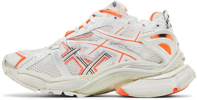Balenciaga Runner Sneaker 'Eggshell Neon Orange' Lelaki/Wanita 677403-W3RBM-9770 Lookbook Balenciaga Runner Sneaker 'Eggshell Neon Orange' Lelaki/Wanita 677403-W3RBM-9770
